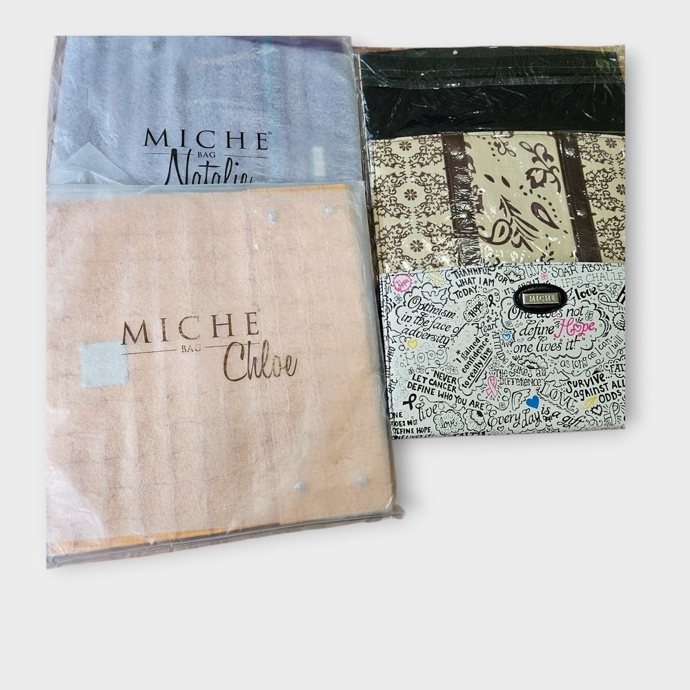 Miche Bag Classic Shells Lot of 4 Natalie Chloe Hope Paisley Interchangeable
